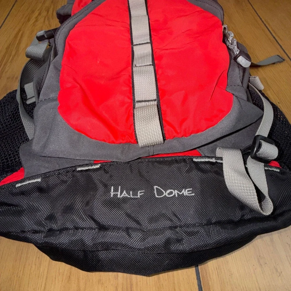 REI Half Dome Backpack Red Grey Hiking Daypack Small